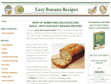 Tablet Screenshot of easy-banana-recipes.com